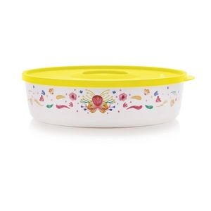 New Tupperware Floral Bowl